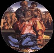 unknow artist The Sacred Family with the young one San Juan the Baptist one oil on canvas